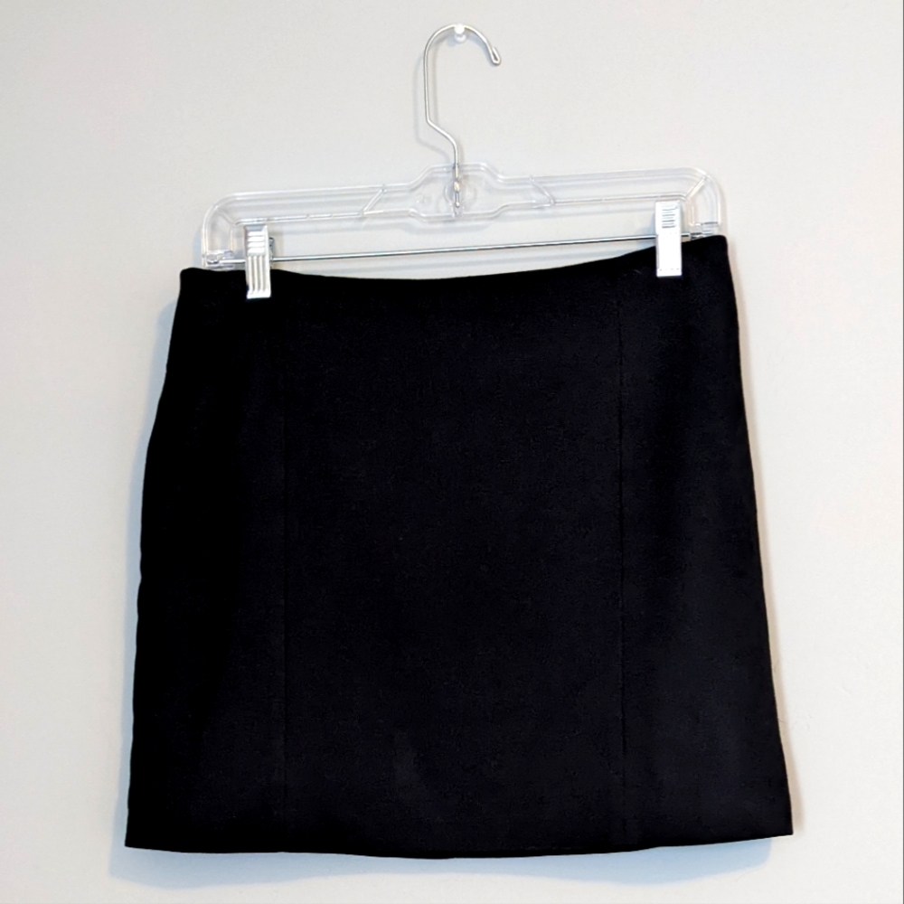 White House Black Market A-Line Black Mini Skirt